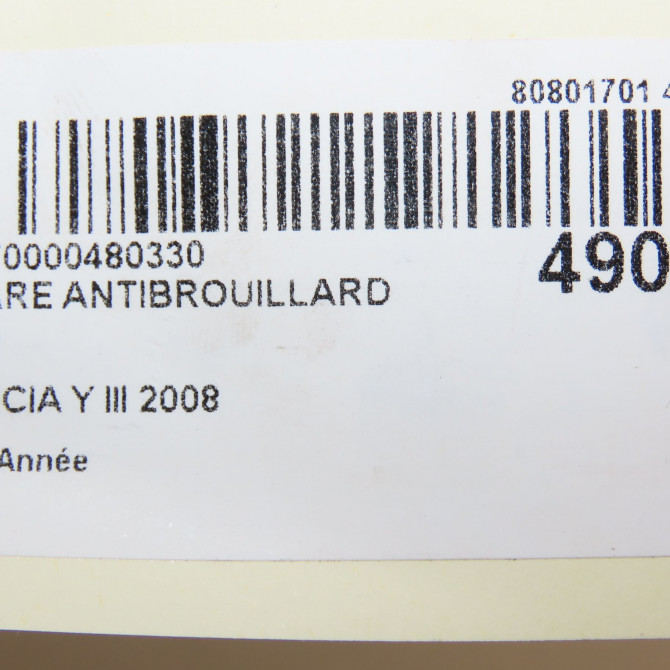 Phare antibrouillard avant droit occasion LANCIA Y III 51827603 4