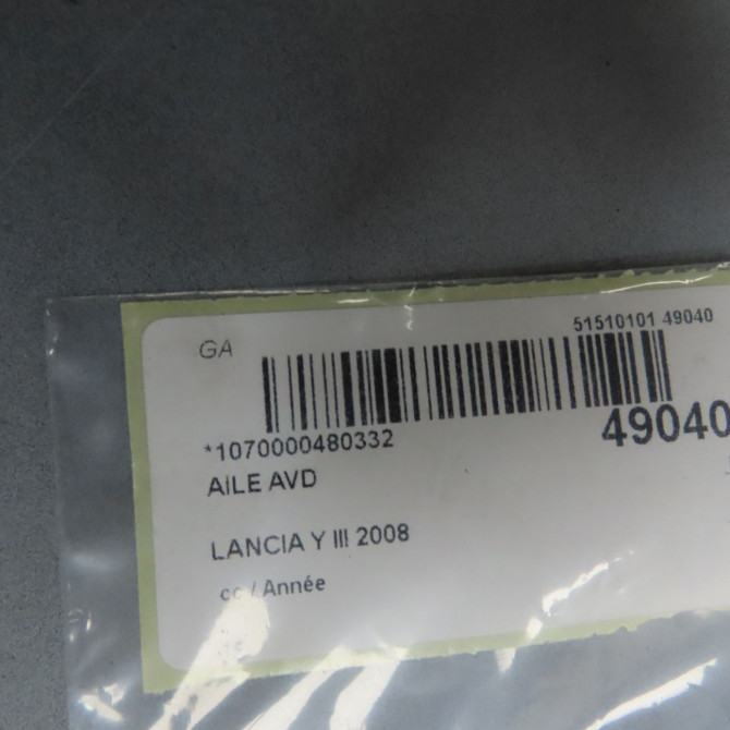Aile avant droite occasion LANCIA Y III 71777505 5