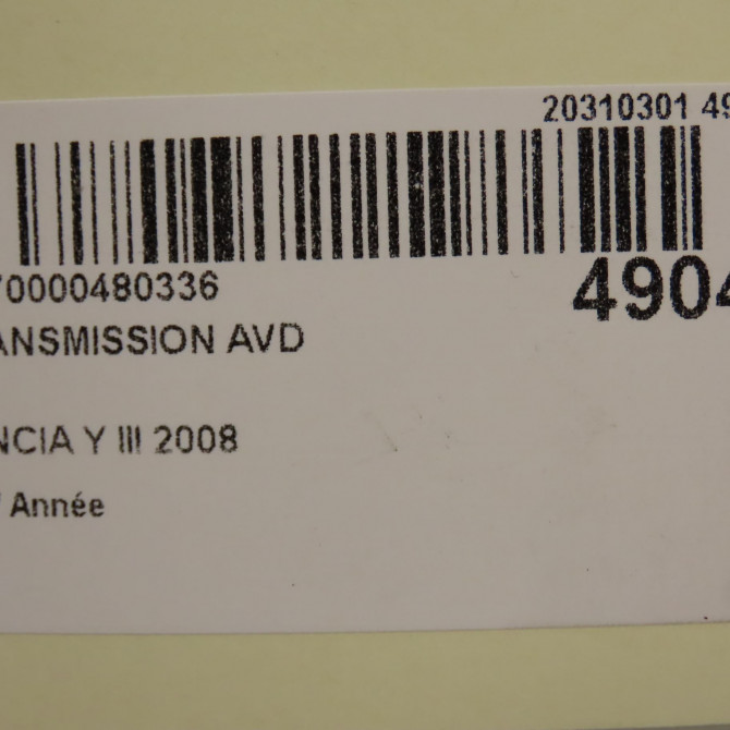 Transmission avant droite occasion LANCIA Y III 5