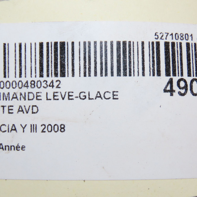 Commande lève-glace porte avant droite occasion LANCIA Y III 735433625 4