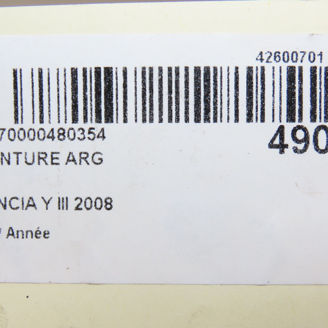 Ceinture arrière gauche occasion LANCIA Y III 735456075 5