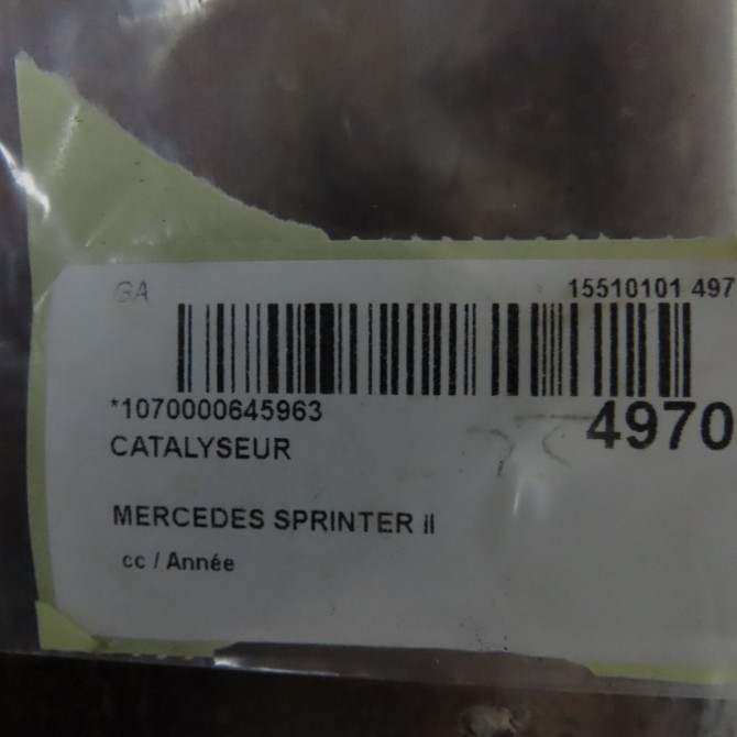 Catalyseur occasion MERCEDES SPRINTER II 9064904800 7