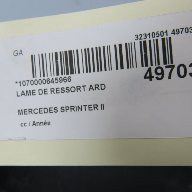 Lame de ressort ard occasion MERCEDES SPRINTER II 9073200400 6