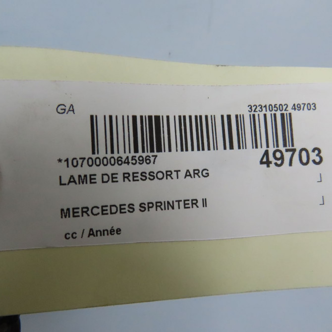 Lame de ressort arg occasion MERCEDES SPRINTER II 9073200400 6