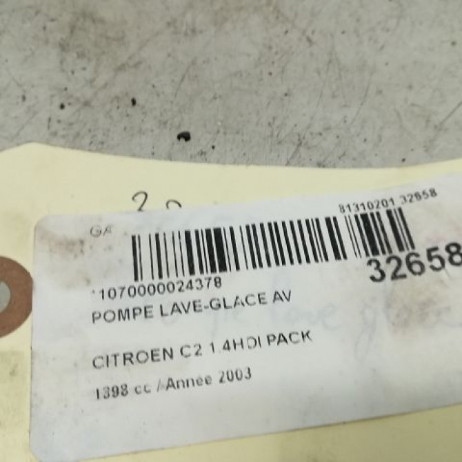 Pompe lave-glace avant occasion CITROEN C2 Phase 1 09-2003->10-2008 1.4 HDi 643475 4