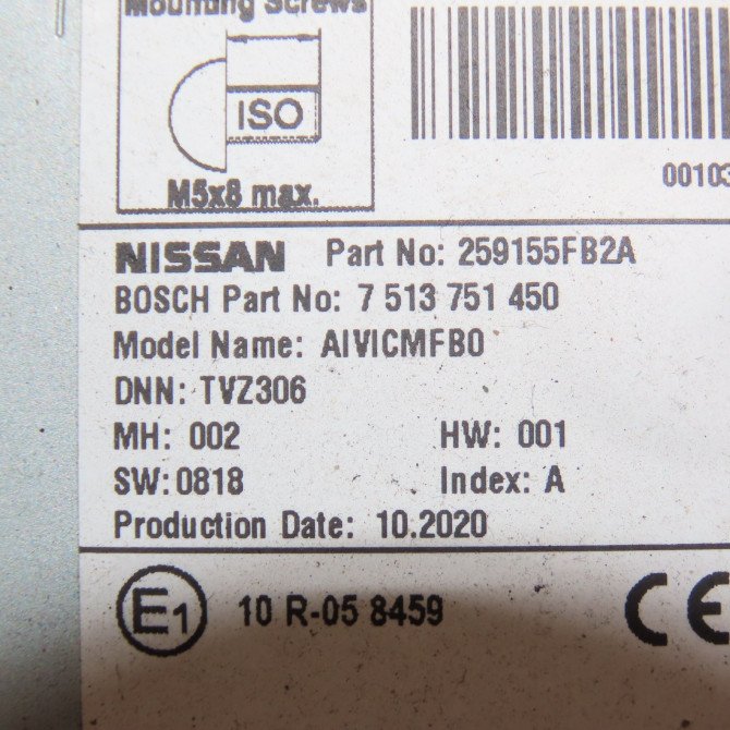 Autoradio occasion NISSAN MICRA V Phase 1 02-2017->... 259755FA5A 3