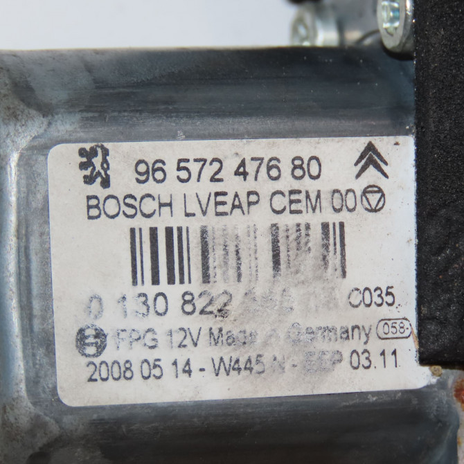 Mecanisme+moteur leve-glace avg occasion PEUGEOT 308 I Phase 1 09-2007->03-2011 1.6 HDI 16v 110ch 9221CW 5