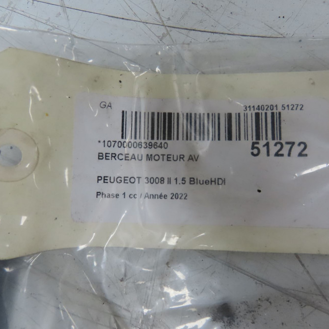 Berceau moteur avant occasion PEUGEOT 3008 II Phase 1 04-1995->04-1999 1.5 BlueHDI 130ch 9808812580 4