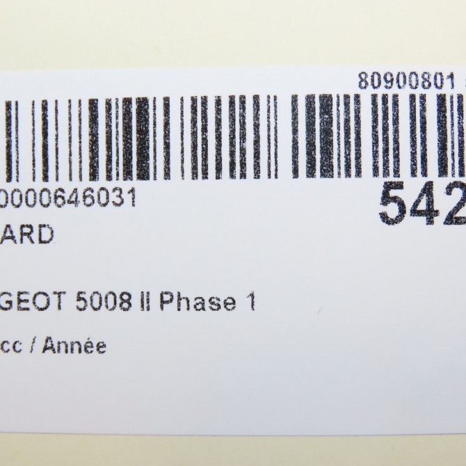 Feu arrière droit occasion PEUGEOT 5008 II Phase 1 10-2016->... 9811028180 7