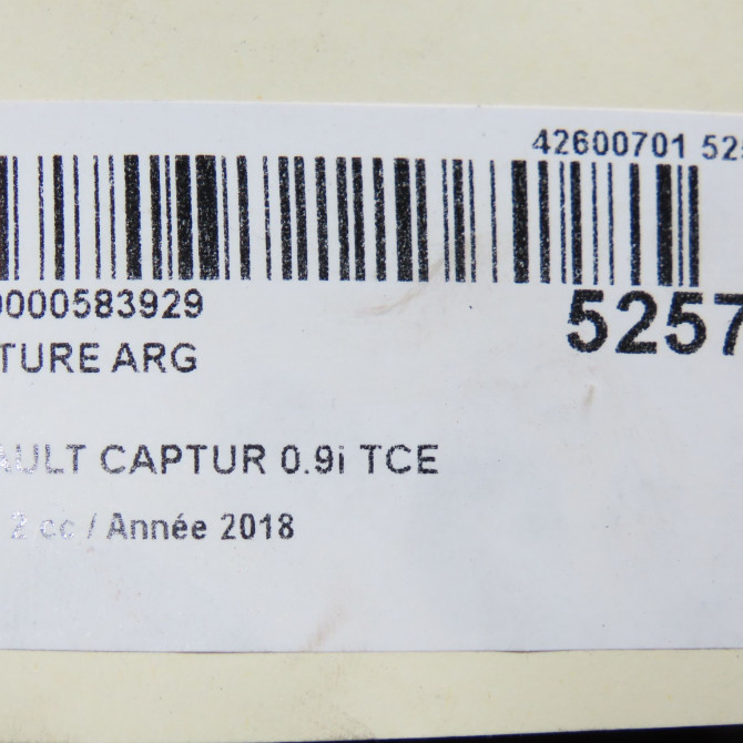 Ceinture arrière gauche occasion RENAULT CAPTUR Phase 1 04-1995->04-1999 0.9i TCE 90ch 888405148R 5