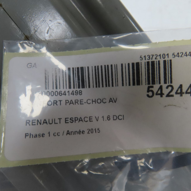 Renfort pare-choc avant occasion RENAULT ESPACE V Phase 1 02-2015->... 1.6 DCI 160ch 620101706Y 5