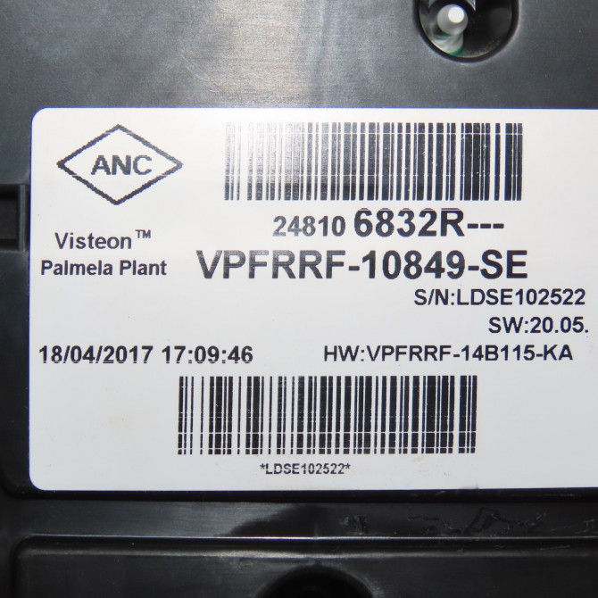 Compteur occasion RENAULT TRAFIC III Phase 1 06-2014->... 1.6 DCI 120ch 248099084R 4