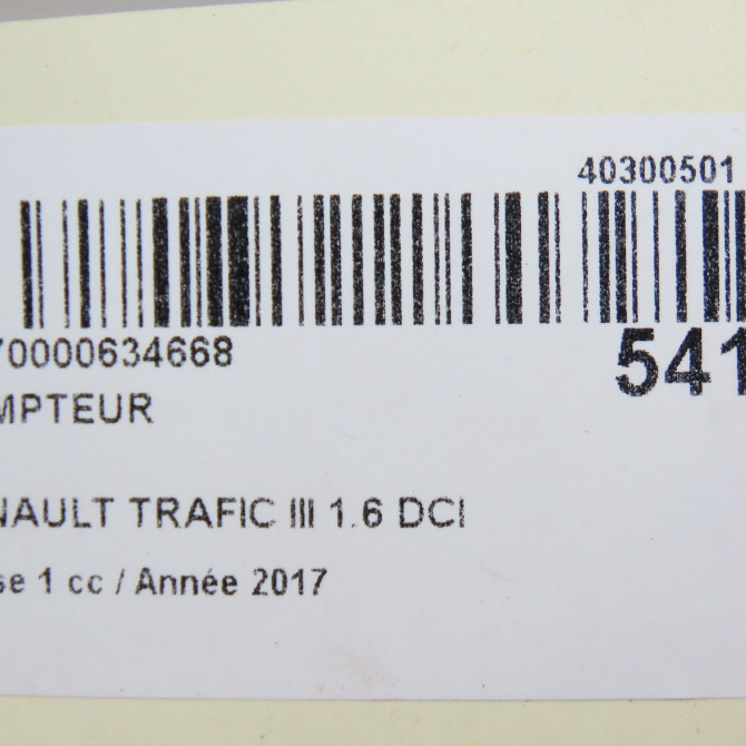 Compteur occasion RENAULT TRAFIC III Phase 1 06-2014->... 1.6 DCI 120ch 248099084R 6
