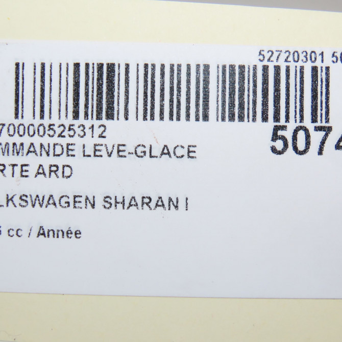 Commande leve-glace porte arrière droite occasion VOLKSWAGEN SHARAN I Phase 3 01-2004->09-2010 5