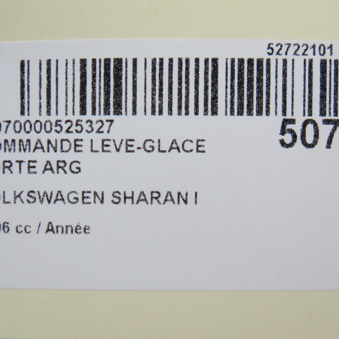 Commande leve-glace porte arrière gauche occasion VOLKSWAGEN SHARAN I Phase 3 01-2004->09-2010 5