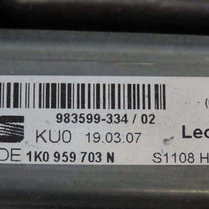Mecanisme+moteur leve-glace arg occasion SEAT LEON II Phase 1 09-2005->05-2009 2.0 TDI 140ch 1P0839461A 3