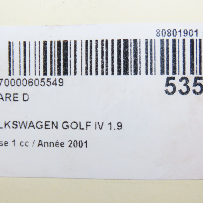 Phare droit occasion VOLKSWAGEN GOLF IV GOLF IV Phase 1 1998-01-01->2005-06-30 1.9 TDI 150ch 1J1941018N 6