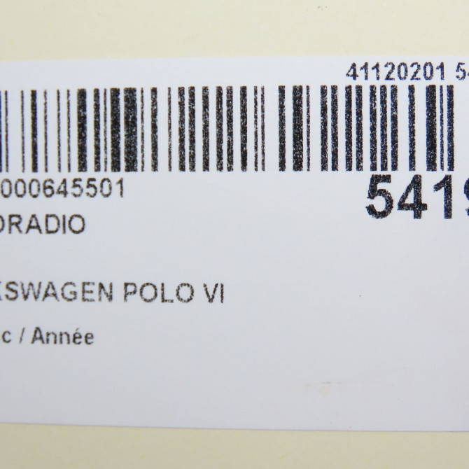 Autoradio occasion VOLKSWAGEN POLO VI 7
