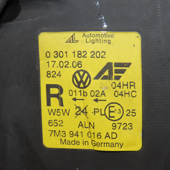 Phare droit occasion VOLKSWAGEN SHARAN I Phase 3 01-2004->09-2010 7M3941016AH 4