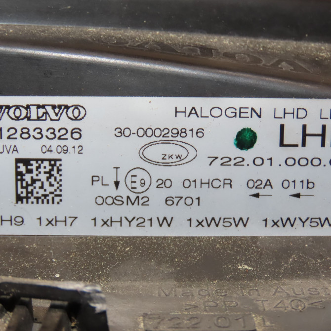 Phare gauche occasion VOLVO V40 II Phase 1 06-2012->... 1.6 D2 115ch 31283326 4