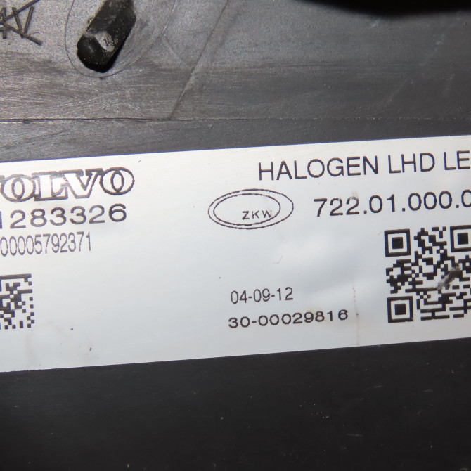 Phare gauche occasion VOLVO V40 II Phase 1 06-2012->... 1.6 D2 115ch 31283326 5