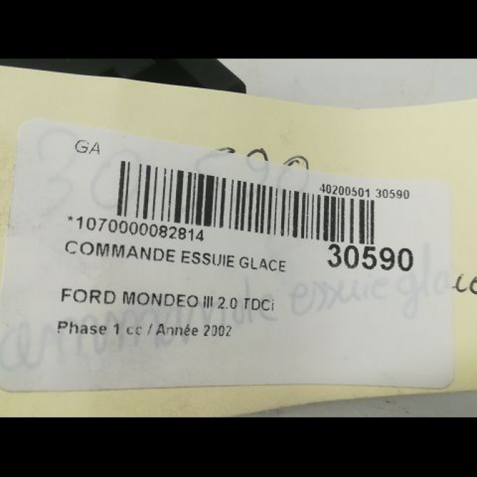 Commande essuie glace occasion FORD MONDEO II Phase 1 09-2000->06-2007 2.0 TDCI 130ch 1357437 4