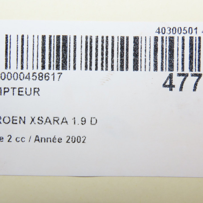 Compteur occasion CITROEN XSARA Phase 2 09-2000->12-2005 1.9 D 6104SJ 6
