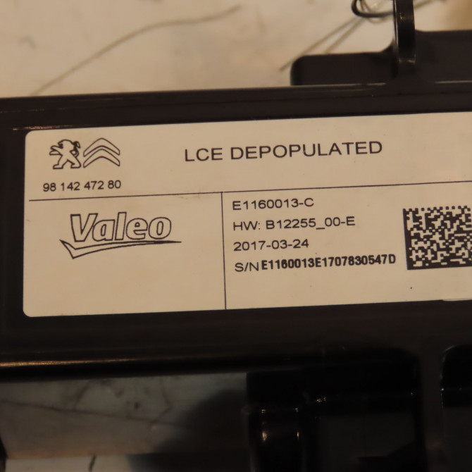 Lecteur de carte occasion CITROEN C4 GRAND PICASSO II Phase 1 04-2013->... 1.6 e-HDi 115ch 9814247280 2