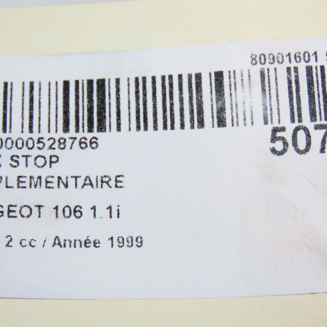Feux stop supplementaire occasion PEUGEOT 106 Phase 2 04-1996->09-2003 1.1i 6350G5 5