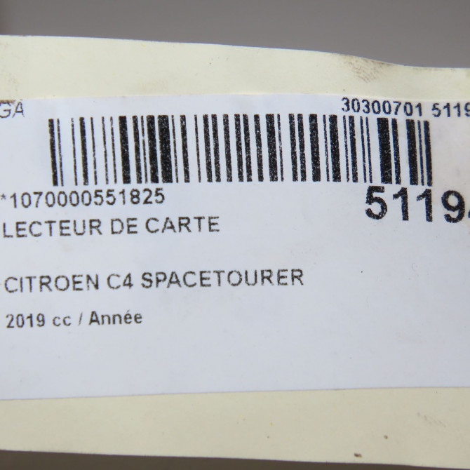 Lecteur de carte occasion CITROEN 9814247280 5