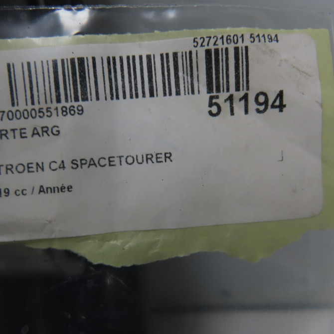 Porte arrière gauche occasion CITROEN 9801573080 4