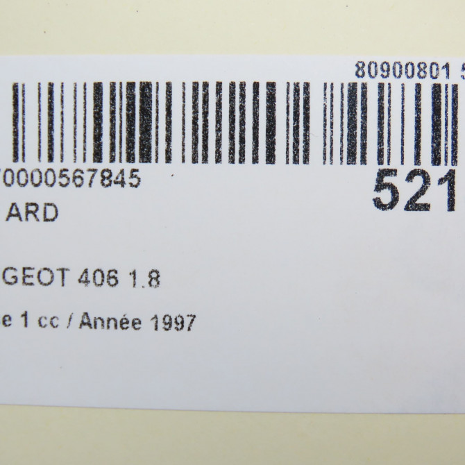 Feu arrière droit occasion PEUGEOT 406 Phase 1 10-1995->04-1999 1.8 6351E8 5
