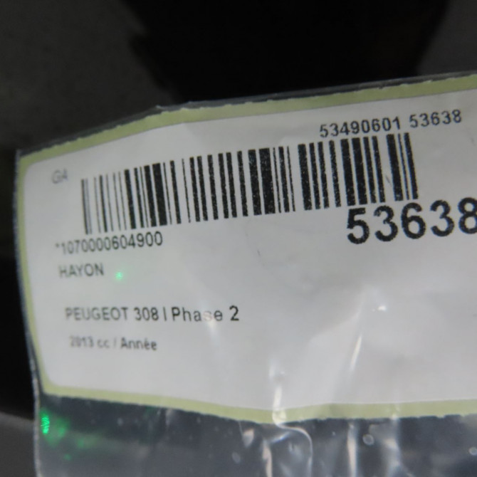 Hayon occasion PEUGEOT 308 I Phase 2 04-2011->11-2013 8701Y3 4