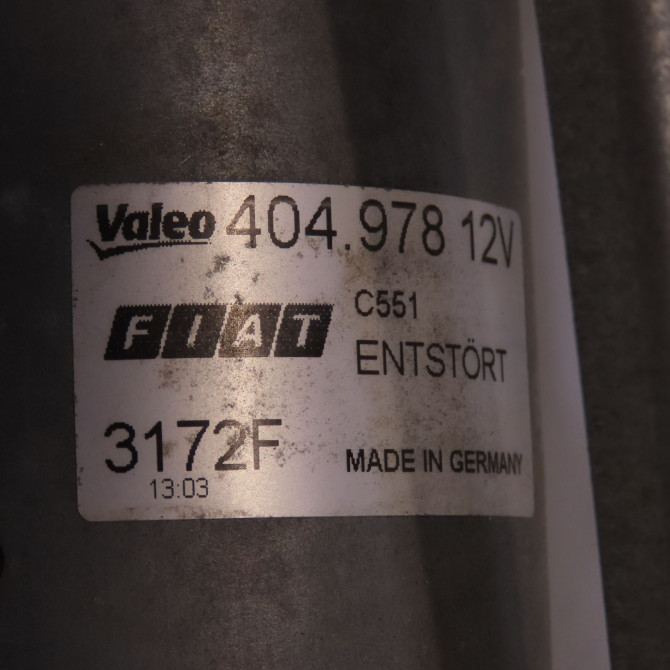 Moteur essuie-glace avant occasion FIAT PUNTO III Phase 1 01-2012->... 1.2i 69ch 77363952 4