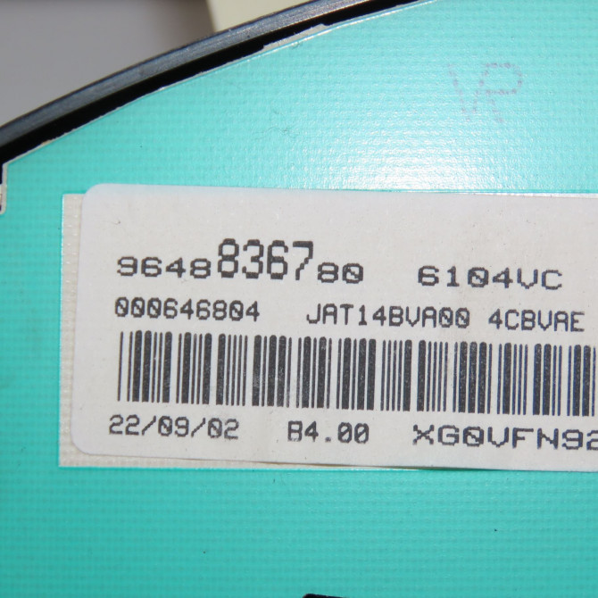 Compteur occasion PEUGEOT 206 Phase 1 09-1998->03-2009 1.4i 6106EY 4
