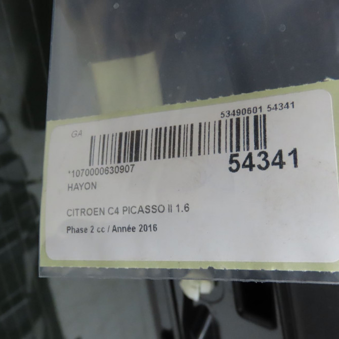 Hayon occasion CITROEN C4 PICASSO II Phase 2 09-2016->... 1.6 BLUEHDI 120ch 1609347780 6