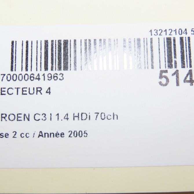 occasion CITROEN C3 I Phase 2 10-2005->12-2010 1.4 HDi 70ch 1980L0 4