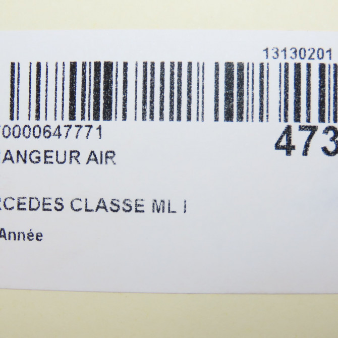 Echangeur air occasion MERCEDES CLASSE ML I 144618748R 4