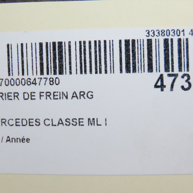 Etrier de frein arrière gauche occasion MERCEDES CLASSE ML I 7701208361 6
