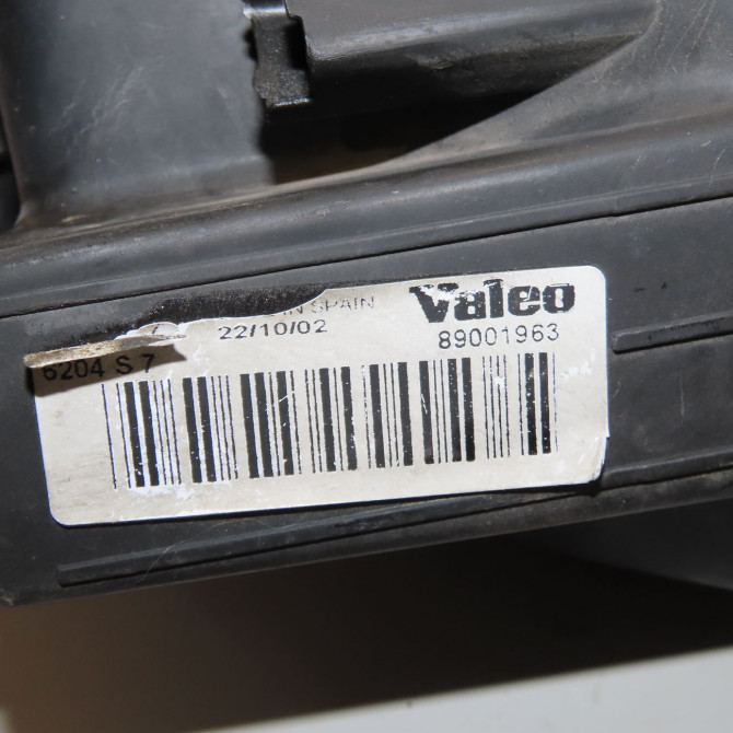 Phare gauche occasion PEUGEOT 206 Phase 1 09-1998->03-2009 1.4i 6204S7 6