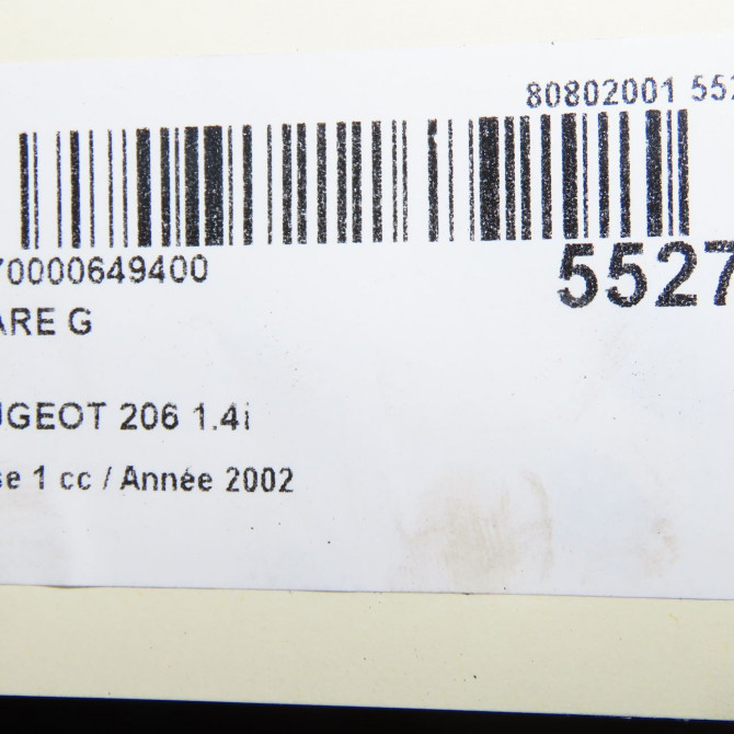 Phare gauche occasion PEUGEOT 206 Phase 1 09-1998->03-2009 1.4i 6204S7 8