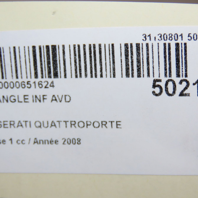Triangle inf avd occasion MASERATI 146 Phase 1 04-1995->04-1999 4.2i 401ch 7