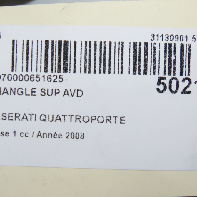 Triangle sup avd occasion MASERATI 146 Phase 1 04-1995->04-1999 4.2i 401ch 7