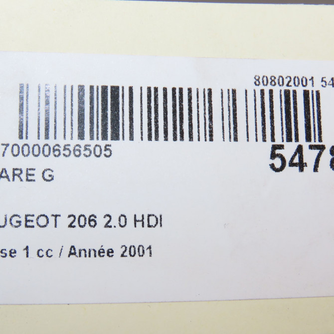 Phare gauche occasion PEUGEOT 206 Phase 1 09-1998->03-2009 2.0 HDI 6204S7 7