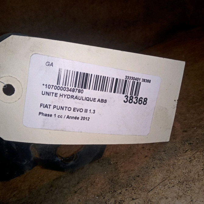 Unité hydraulique ABS occasion FIAT PUNTO EVO III Phase 1 10-2009->12-2013 1.3 MULTIJET 75ch 71771143 5