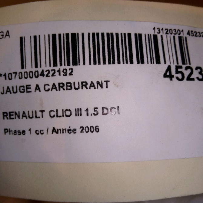 Jauge a carburant occasion RENAULT CLIO III Phase 1 09-2005->03-2009 1.5 DCI 70ch 8200906204 6