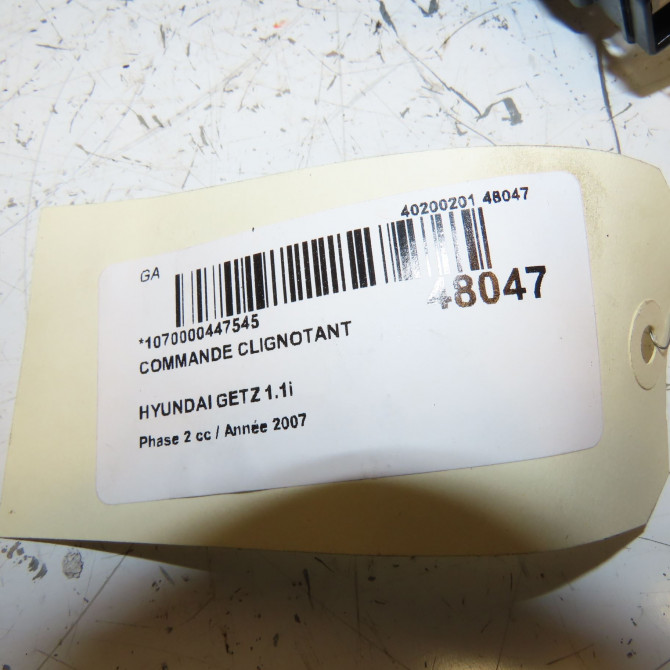 Commande clignotant occasion HYUNDAI GETZ Phase 2 11-2005->10-2010 1.1i 934101C200 5