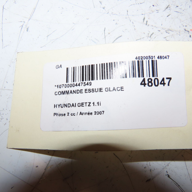 Commande essuie glace occasion HYUNDAI GETZ Phase 2 11-2005->10-2010 1.1i 934201C130 4