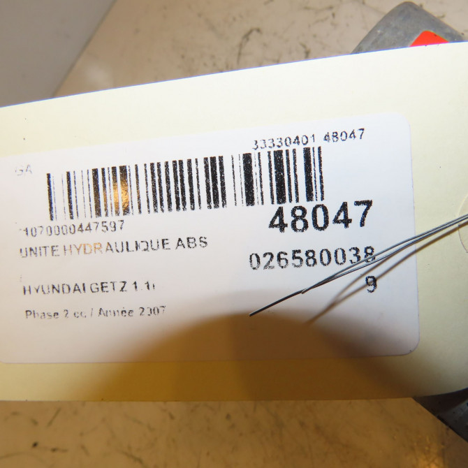 Unité hydraulique ABS occasion HYUNDAI GETZ Phase 2 11-2005->10-2010 1.1i 589101C310 5
