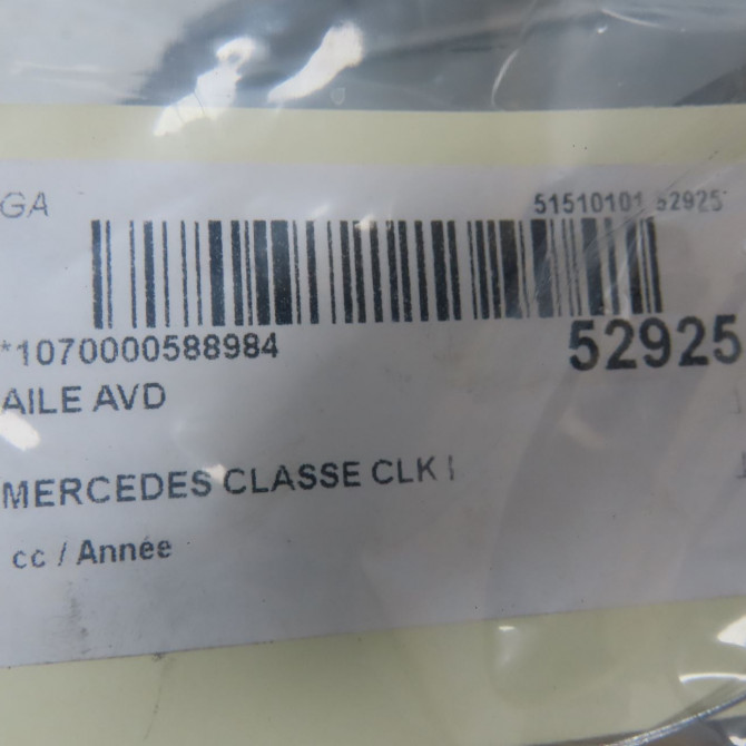 Aile avant droite occasion MERCEDES CLASSE CLK I 2088800218 6